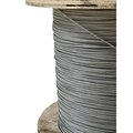 Laureola Industries 1/16" to 1/8" PVC Coated Clear Color Galvanized Cable 7x7 Strand Aircraft Cable Wire Rope, 50 ft ZAG116018-77-GPC-50
